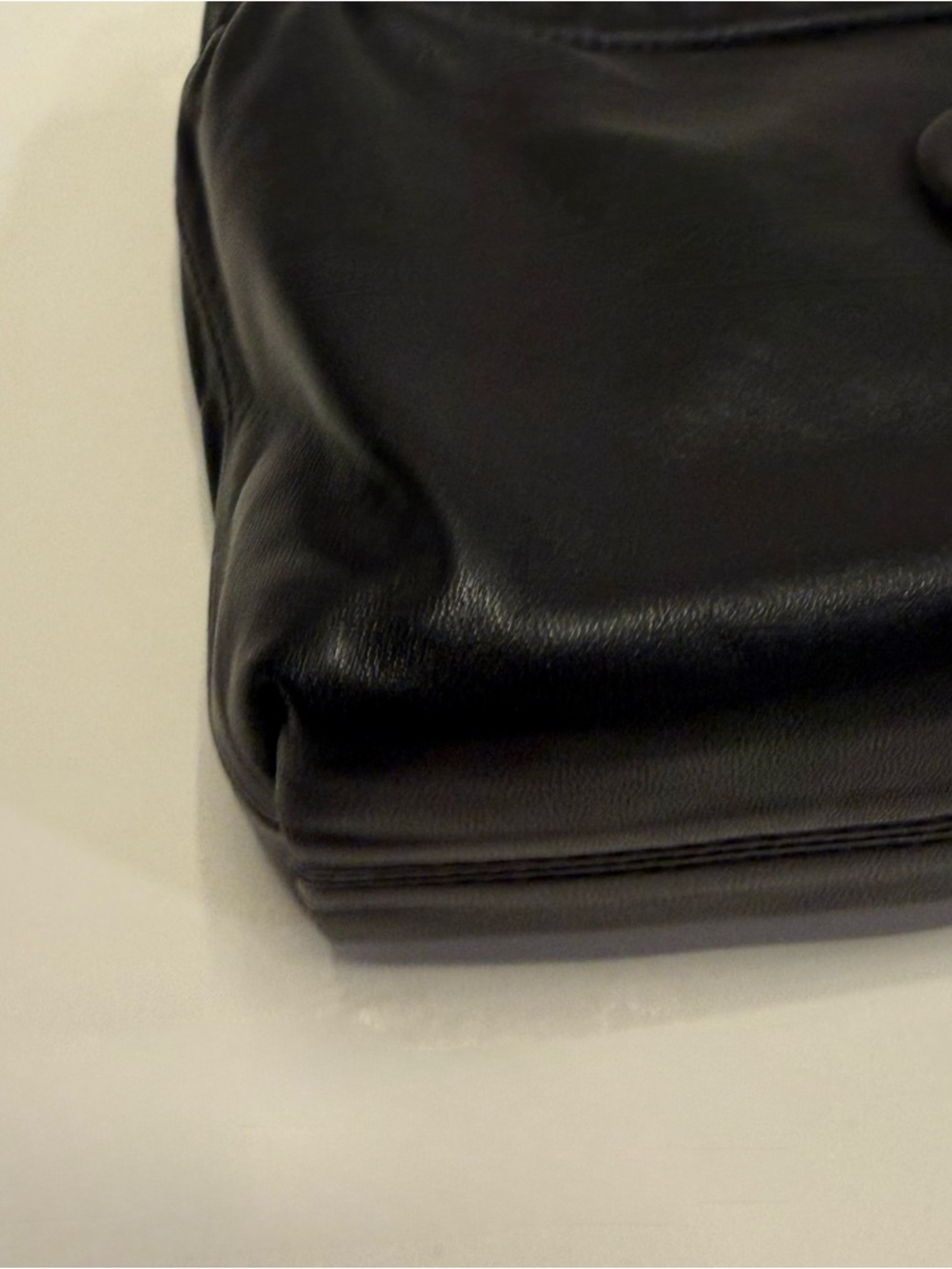 Anine Bing Kate Small Leather Shoulder Bag Black AB Logo Chain Strap - Picture 11 of 16